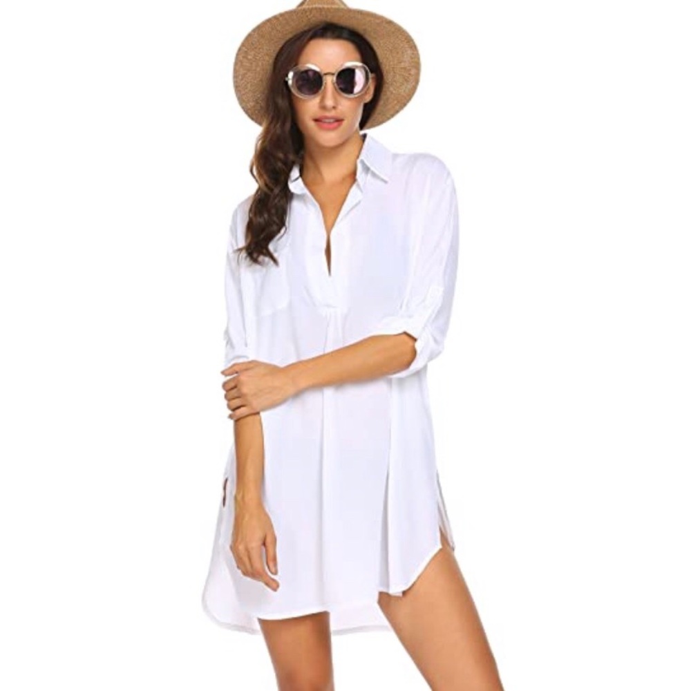 White Beach Cover Up